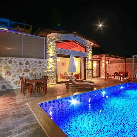 Villa Uzumlu Village 1 Bedroom With Private Heated Pool Kalkan