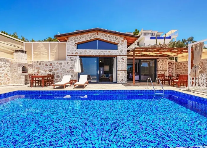 Villa Uzumlu Village 1 Bedroom With Private Heated Pool Kalkan