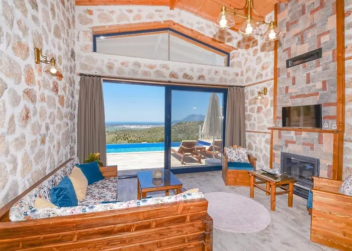 Uzumlu Village 1 Bedroom With Private Heated Pool Villa Kalkan